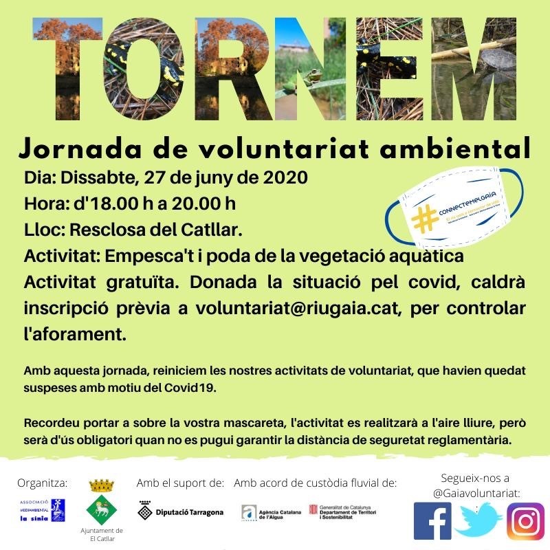 JORNADA DE VOLUNTARIADO AMBIENTAL - ESCLUSA DEL CATLLAR