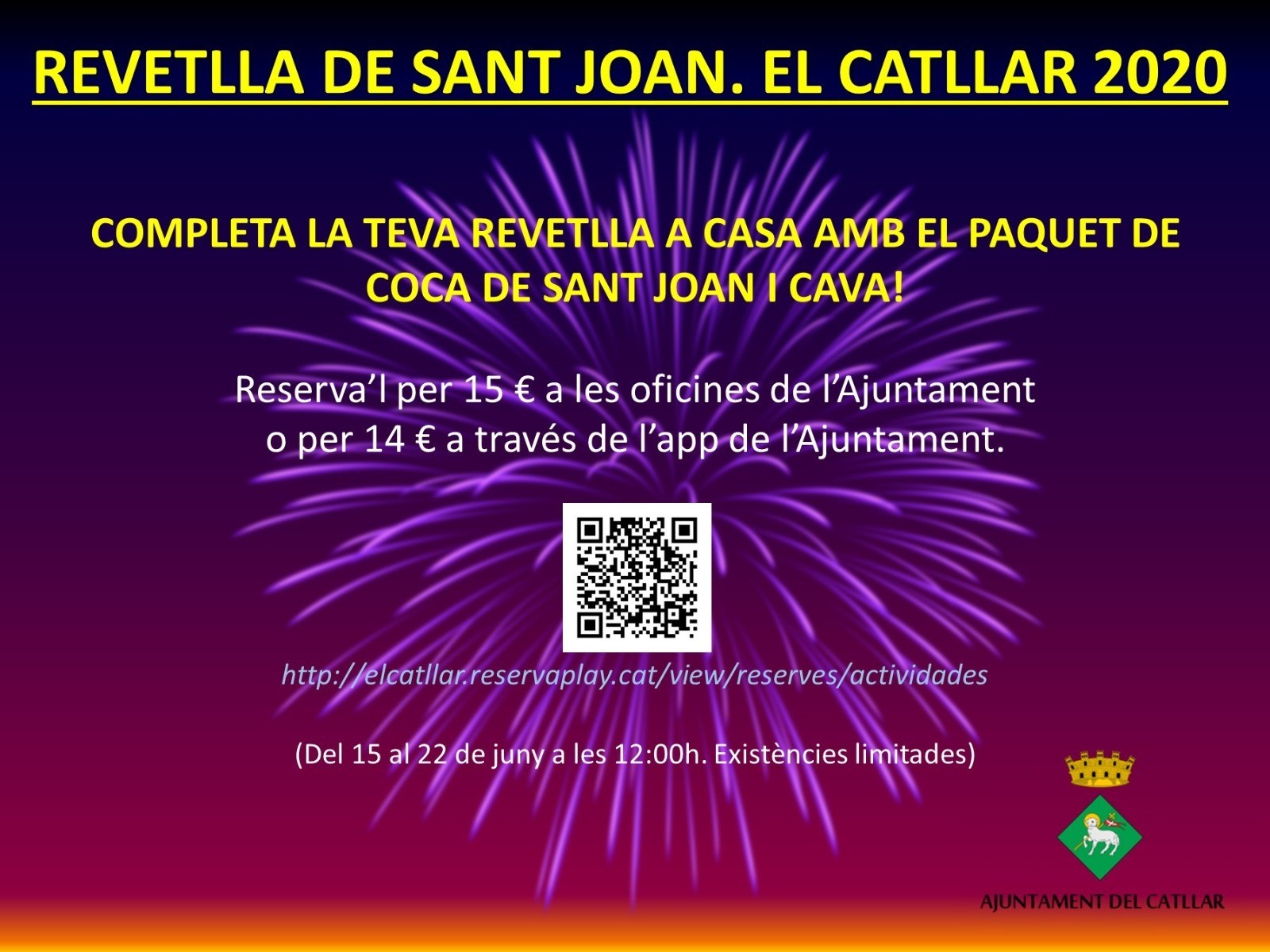 PAQUET DE COCA DE SANT JOAN I CAVA – REVETLLA 2020