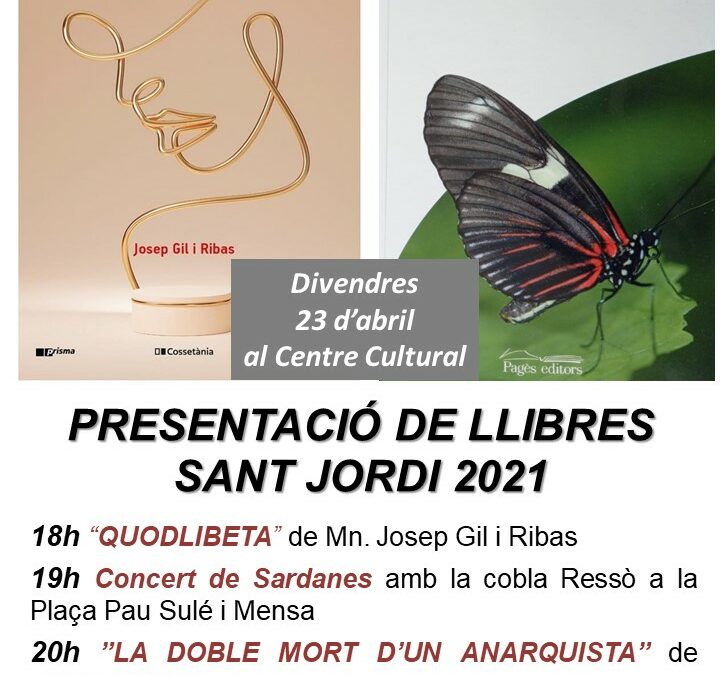 PRESENTACIÓ DE LLIBRES – SANT JORDI 2021