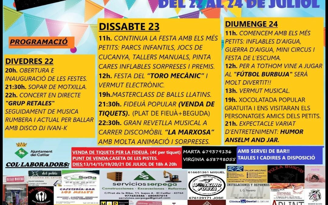 FESTES D’ESTIU DE LA CATIVERA