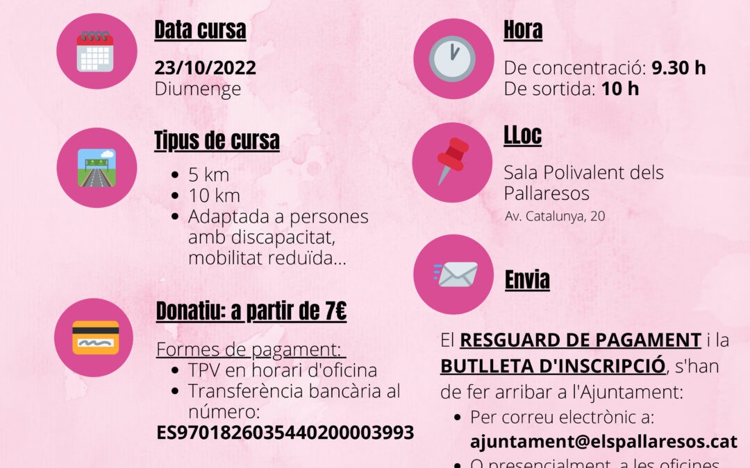 COMPARTIM INFORMACIÓ DE L’AJUNTAMENT DELS PALLARESOS. CURSA SOLIDÀRIA