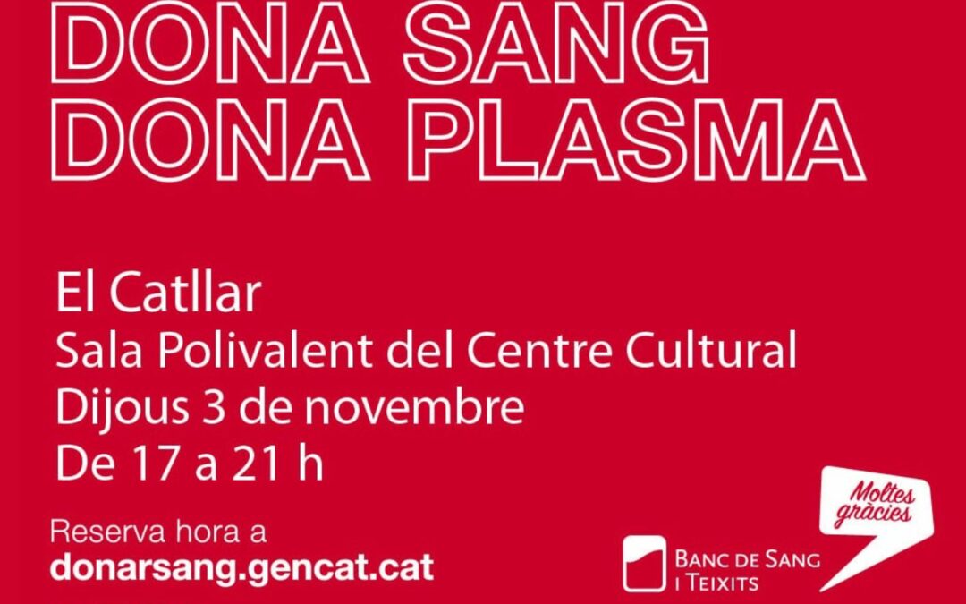 DONACIÓ DE SANG DIJOUS VINENT