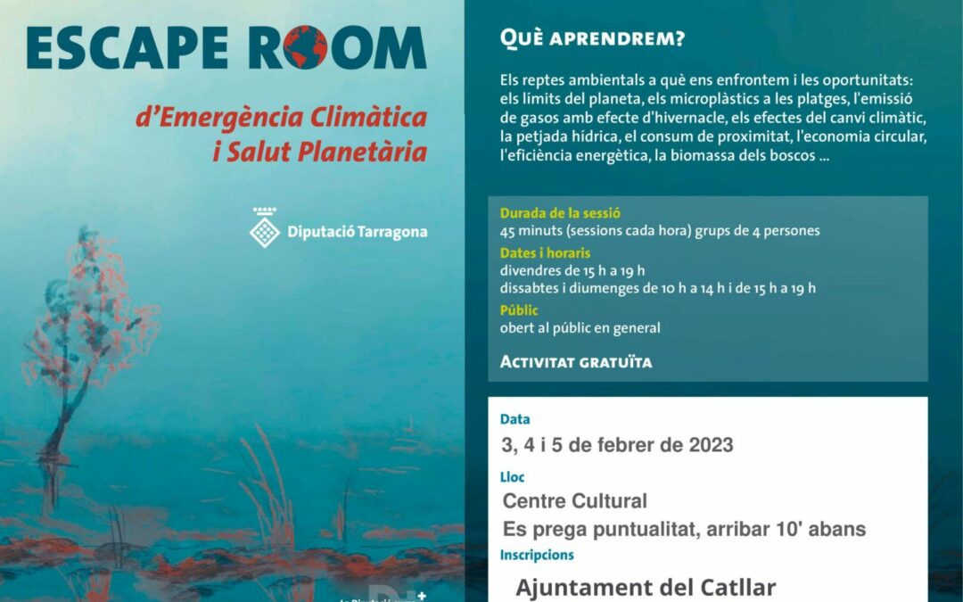 TODAVÍA ESTÁS A TIEMPO. PARTICIPA EN EL ESCAPE ROOM