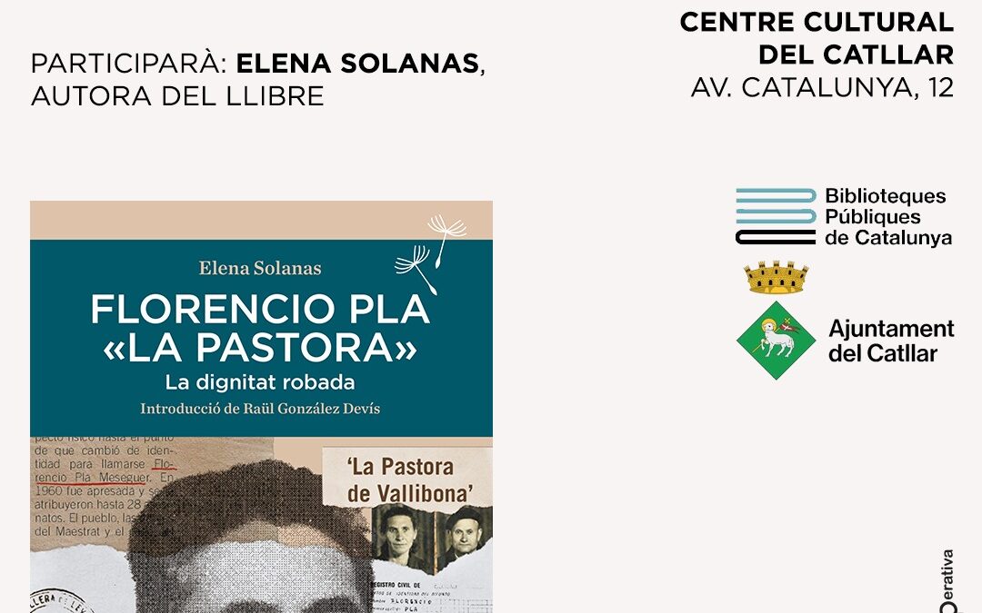 JULIOL LITERARI. PRESENTACIONS DE LLIBRE EN DIFERENTS ESPAIS DEL CATLLAR. ELENA SOLANAS (26/07/24)