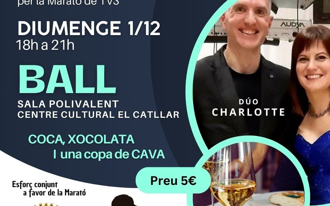 PARTICIPA EN LA MARATÓN DE TV3. DOMINGO DE BAILE, COCA, CHOCOLATE Y CAVA