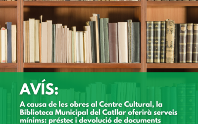 Cambios temporales en los servicios de la Biblioteca Municipal de El Catllar
