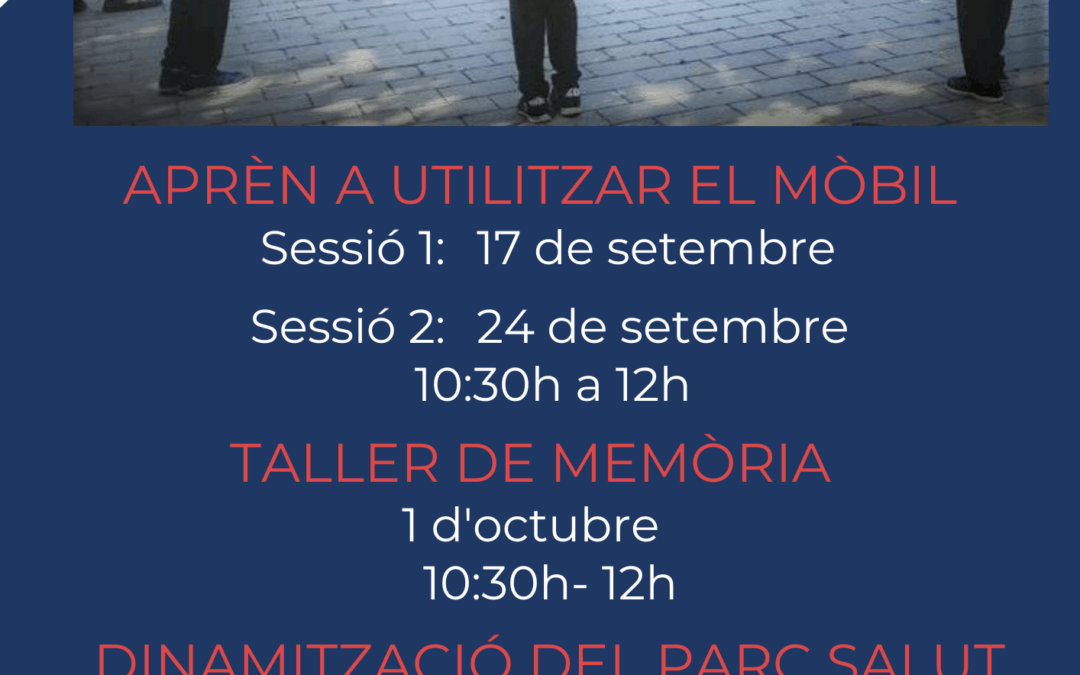 Tallers gratuïts gent gran