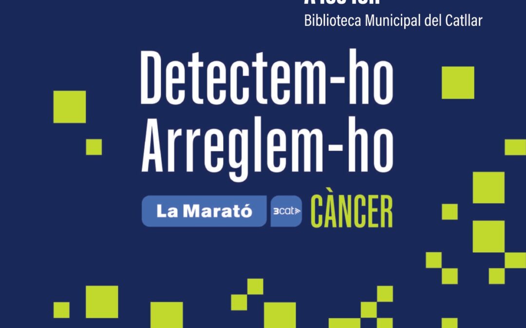 Sessió divulgativa de La Marató 3Cat, amb la participació d’Arnau Canela Berguedà