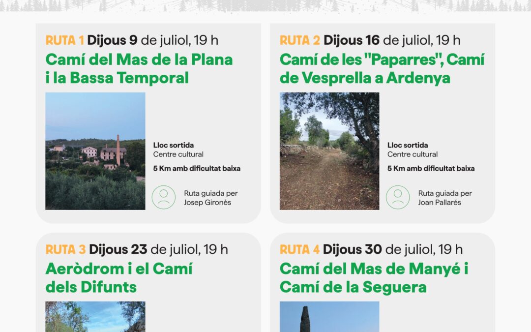 Fem poble, fem camins: Camí del Mas de la Plana i la Bassa Temporal