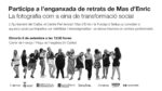 Participa a l'enganxada de retrats de Mas d'Enric. La fotografia com a eina de transformació social