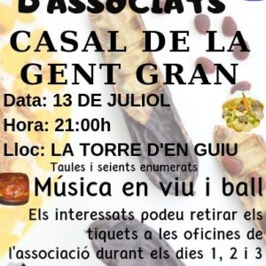 SOPAR DE GERMANOR DEL CASAL DE LA GENT GRAN