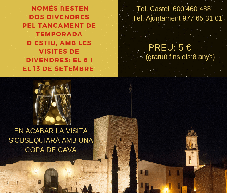 Visites nocturnes al Castell. Fi de temporada