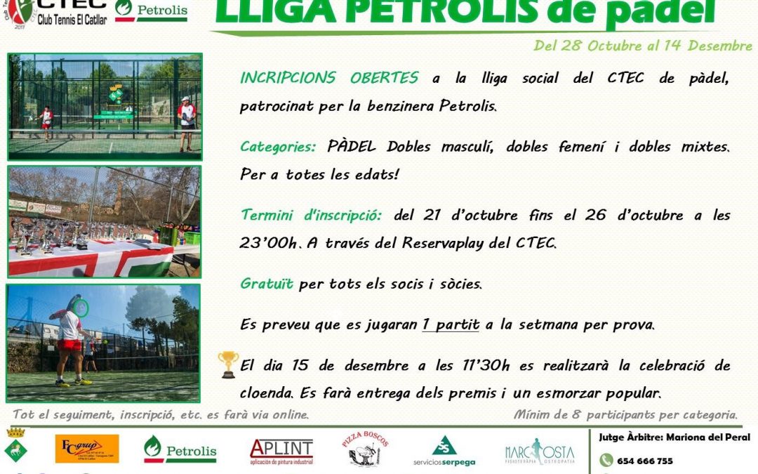 LLIGA PETROLIS DE PÀDEL