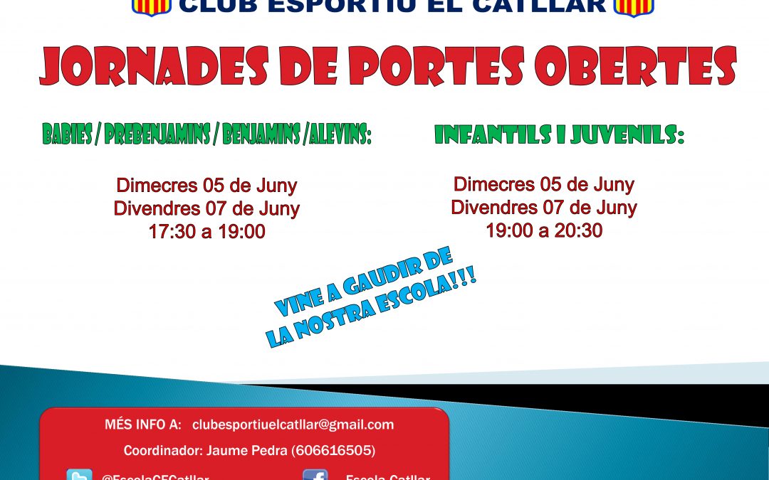 Jornada de portes obertes CLUB ESPORTIU EL CATLLAR