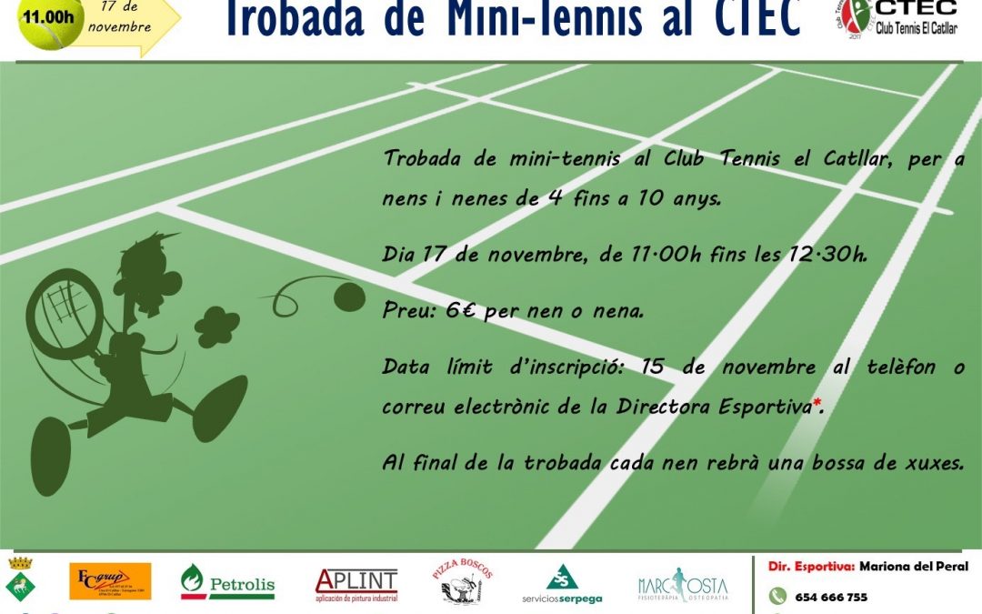 Club de tennis el Catllar – Trobada de mini tennis –