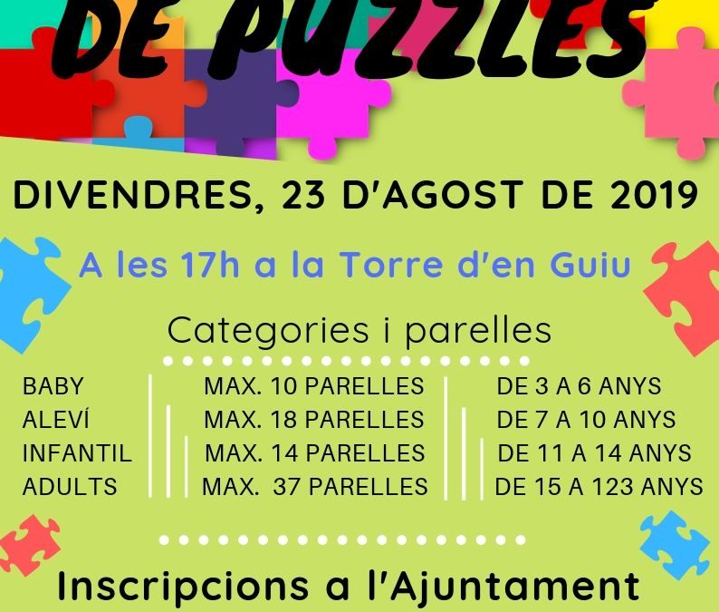 XIX CONCURS DE PUZZLES